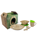 Rice Husk Fiber Kids Tableware set